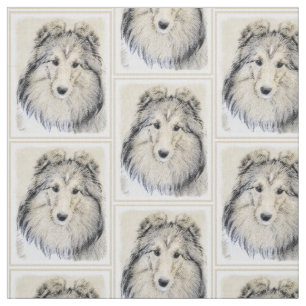 Målning för Shetland Sheepdog - gullig original- Tyg