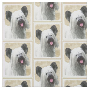 Målning för Skye Terrier - gullig original- Tyg
