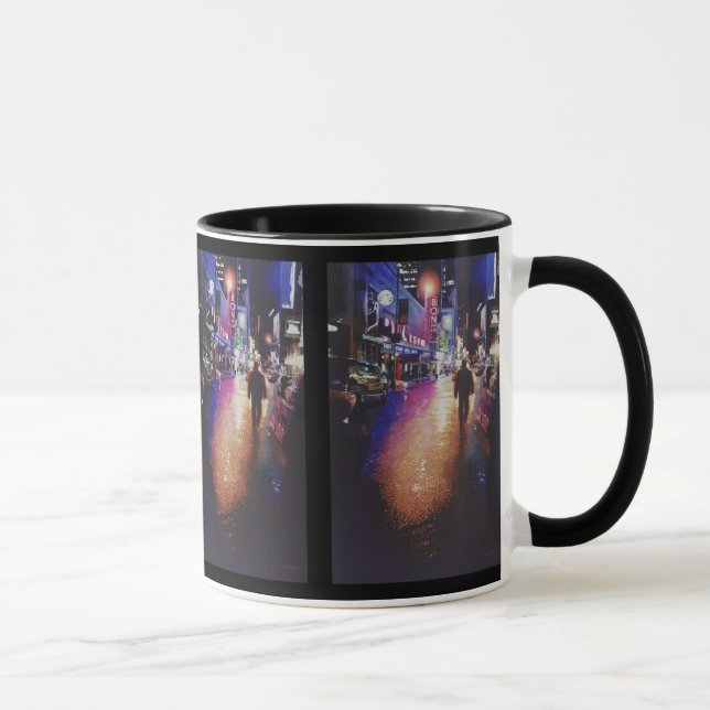 Målning "för Stardust" New York platsvattenfärg Mugg (Höger)