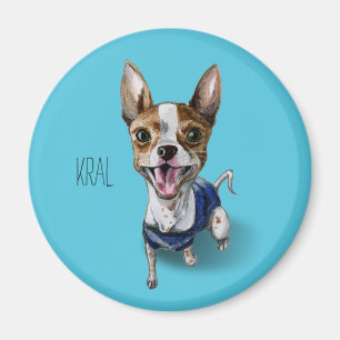 Målning för vattenfärg för hund för magnet