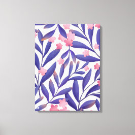 Målning för vattenfärgsblommor canvastryck