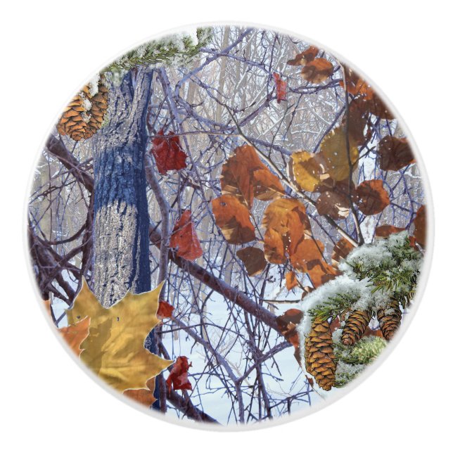 Målning för vinterkamouflage knopp (Framsidan)