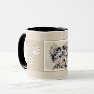 Målning för Yorkshire Terrier - gullig original- Mugg