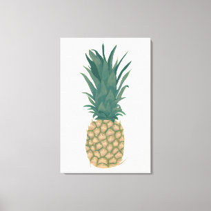 Målning Hel mogen ananas Inbäddad duk Canvastryck