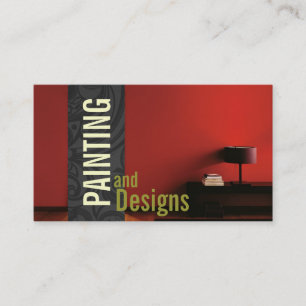 Målning, målarkonstruktion, design visitkort