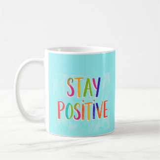 Målning med positivt motiverande citat kaffemugg