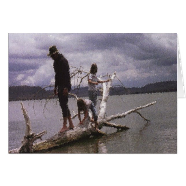 Målning och dikt vid dalen Candee "min liten Hälsningskort (Framsidan Horizontal)