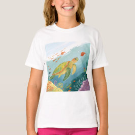 Målning Sköldpadda T Shirt