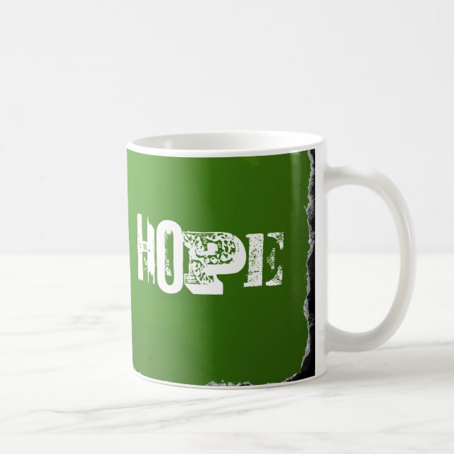 Målning, stege, förhoppning kaffemug kaffemugg (Höger)