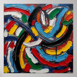 Målning utan representation poster