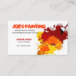 Målningaffären Kort-Tar prov II Visitkort