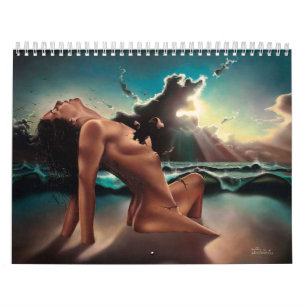 Målningar för kalendervärldsberömd kalender