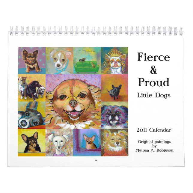 Målningar för konst för kalender för hund 2011 för (Omslag)