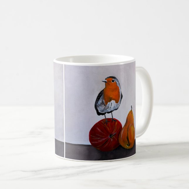 Målningen 'Robinsons flyktiga besök' av Alfred Fox Kaffemugg (Framsida höger)