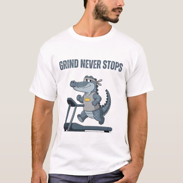 Malningen Tar Aldrig Slut T Shirt (Framsida)