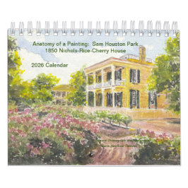 Målningens anatomi: Sam Houston Park 1850 Home Kalender
