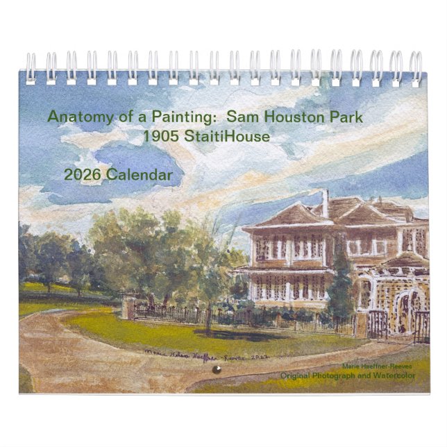 Målningens anatomi: Sam Houston Park 1905  Hem Kalender (Omslag)
