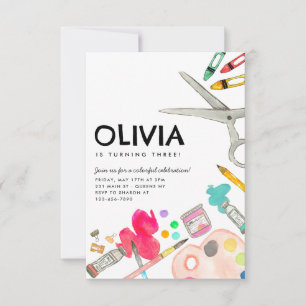 Målningsdag för Party-konst-konst-målning Anteckningskort