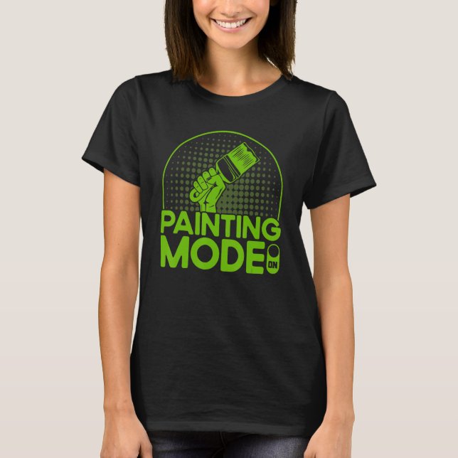 Målningsläge för kammarfärg för dekorator på t shirt (Framsida)