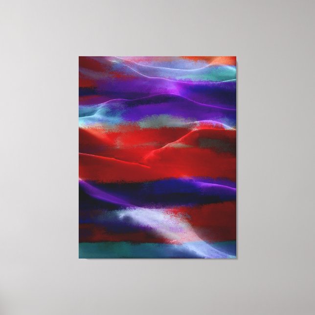 Målningssanddyner, akryl nr 6 canvastryck (Framsida)