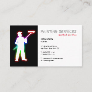 Målningstjänster Affärskortet Painters Visitkort