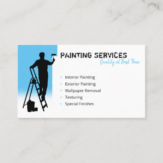 Målningstjänster | Färgskrivare i himlar blå Visitkort