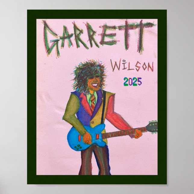 Målningstryck Garrett Wilson 2025 Affisch (Framsidan)