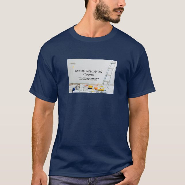 Målningsutrustning, målare och dekorator Reklam T Shirt (Framsida)