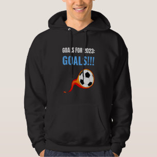 Målnota för fotbolls-bärare framåt hoodie