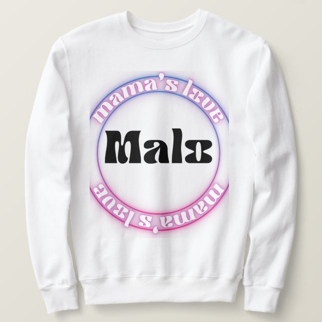 malo round neon lång ärmad tröja (Design framsida)