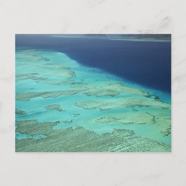 Malolo barriärrev utanför Malolo Island, Fiji Vykort (Framsida)