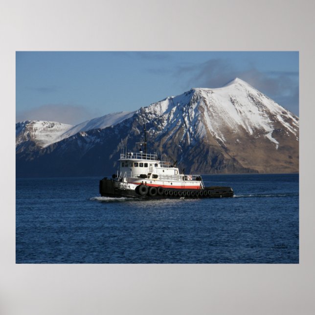 Malolo Tugboat in Dutch Harbor, AK Poster (Framsidan)