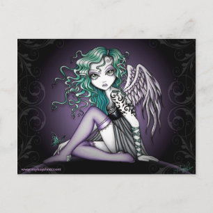 Malory Cute Little Tattoo Angel Postcard Vykort