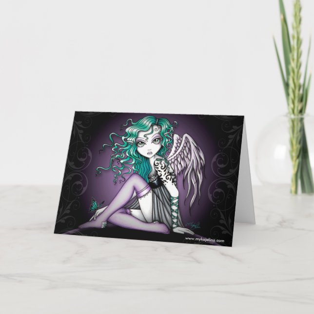 Malory Violet Tattoo Angel Card Kort (Framsida)