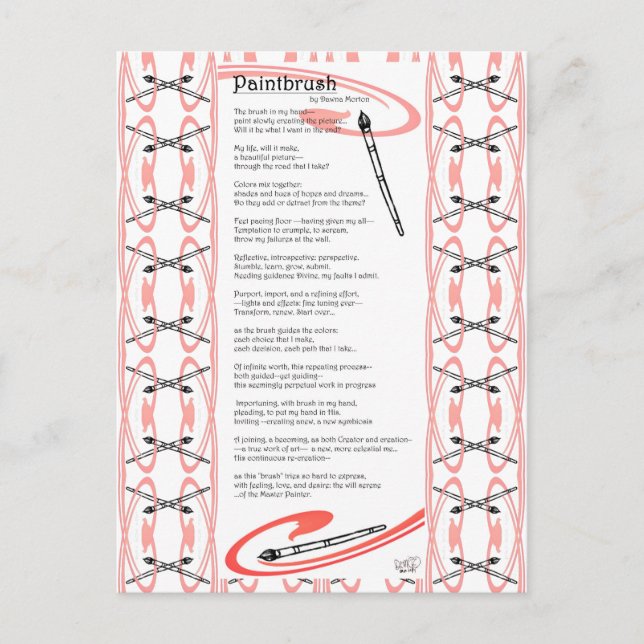 målpensel-dikt vykort (Framsida)