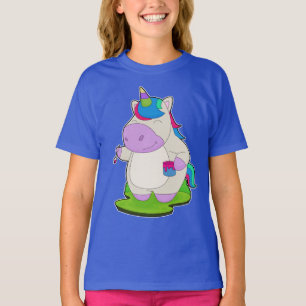 Målpensel för Unicorn-målare T Shirt