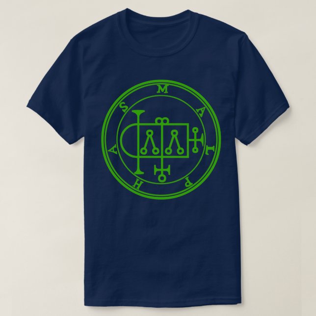 Malphas Sigil Bygger Houses Grönt T Shirt (Design framsida)
