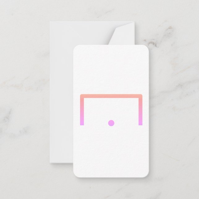 Målplatta anteckningskort (Framsida)