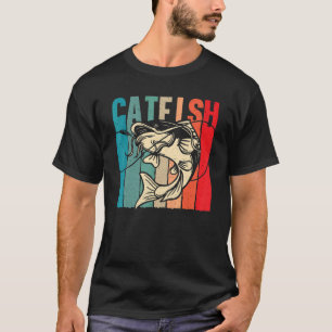 Malretro malfiske sötvattensfiske fiskare t shirt