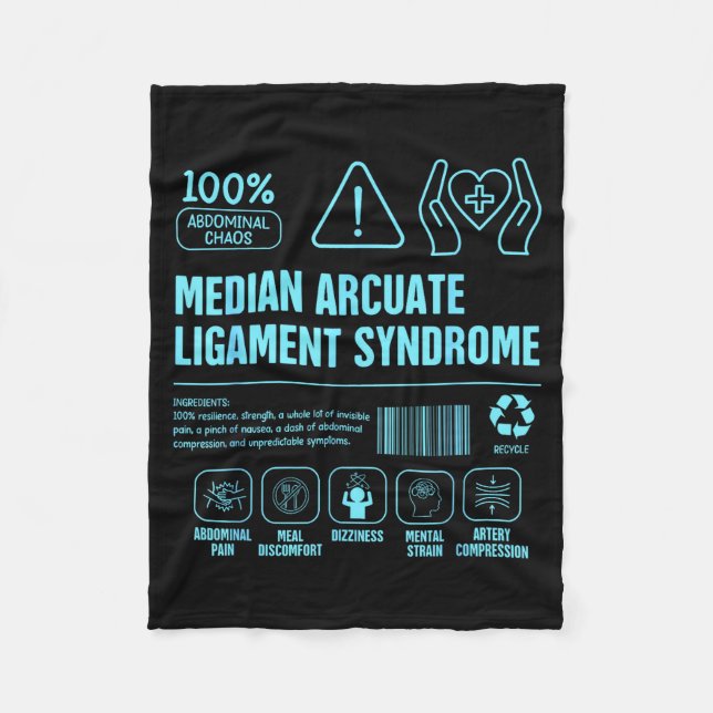 Mals medvetenhet median arcuate ligament syndrom fleecefilt (Framsidan)