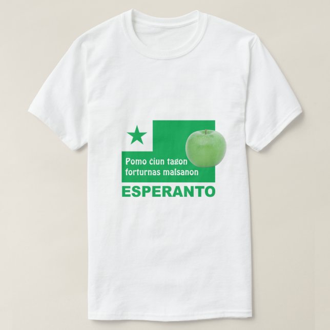 Malsanon för forturnas för Esperatnto/"Pomo T Shirt (Design framsida)