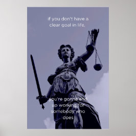 Målsättning Motivational Wall Art Art Poster