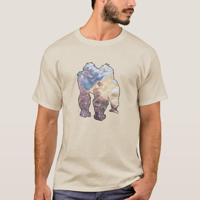 MÅLSERIER - BRANDLJUS FÖR BLUE MONKEY T SHIRT (Framsida)