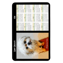Malshi Flexible 2026 Calendar Magnet