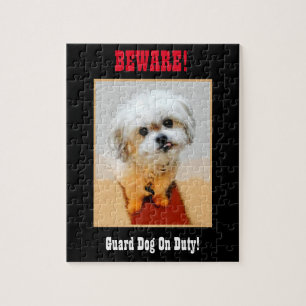 Malshi Funny Guard Hund Jigszle Puzzle Pussel
