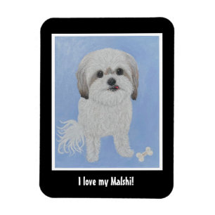 Malshi Hund Flexibel Fotomagnet Magnet