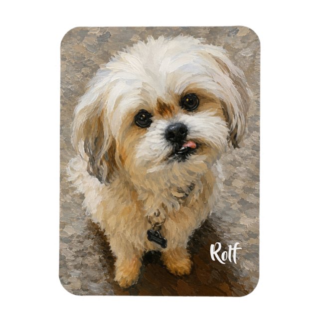 Malshi Hund Flexibel Fotomagnet Magnet (Vertikal)