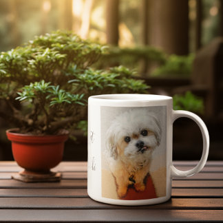 Malshi Hund Kaffe Mugg Med Text