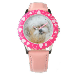 Malshi Hund Rosa Armbandsur