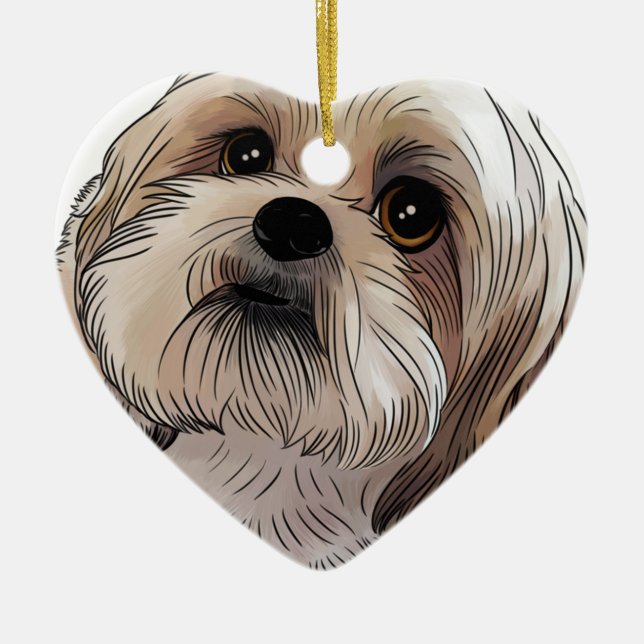 Malshi Mal-shi Julgransprydnad Keramik (Framsidan)